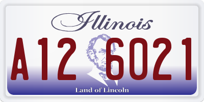 IL license plate A126021