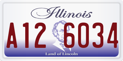 IL license plate A126034