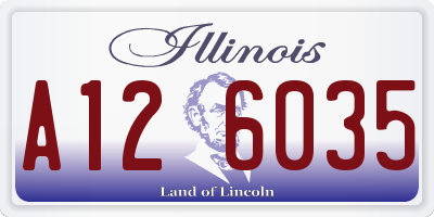 IL license plate A126035