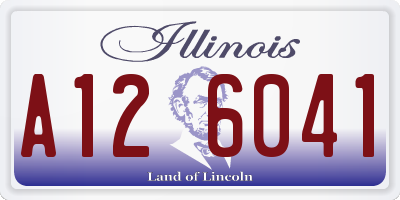 IL license plate A126041