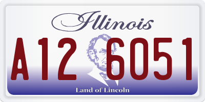 IL license plate A126051