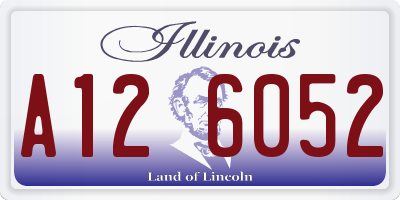 IL license plate A126052