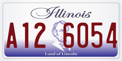 IL license plate A126054