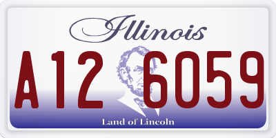 IL license plate A126059