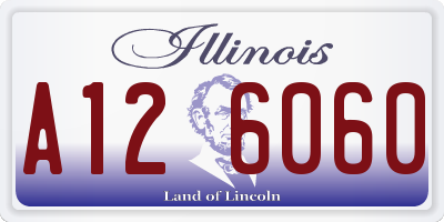 IL license plate A126060