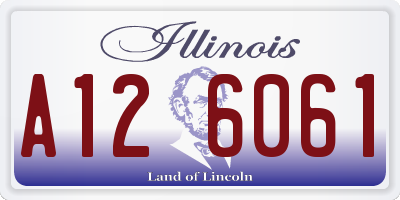 IL license plate A126061