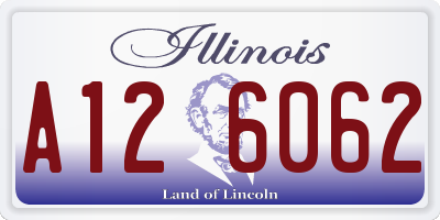 IL license plate A126062