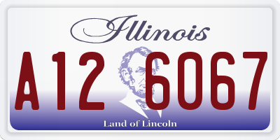 IL license plate A126067