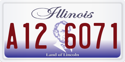 IL license plate A126071