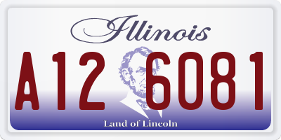 IL license plate A126081