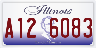 IL license plate A126083