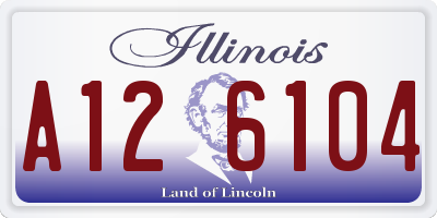 IL license plate A126104
