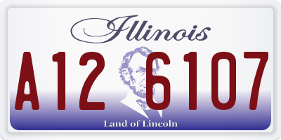 IL license plate A126107