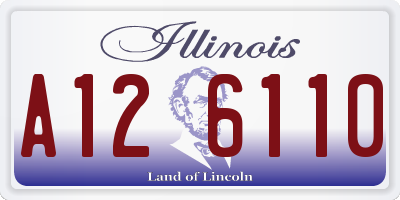 IL license plate A126110