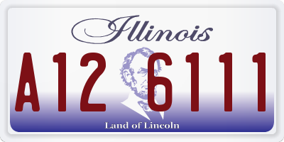 IL license plate A126111