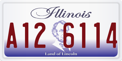 IL license plate A126114