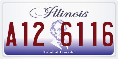 IL license plate A126116