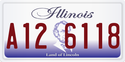 IL license plate A126118