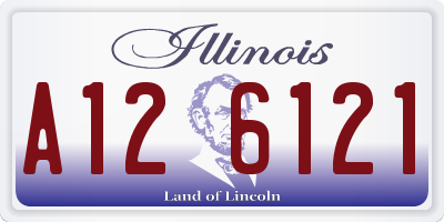 IL license plate A126121