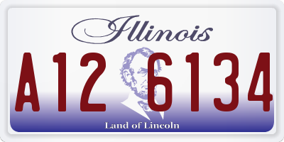 IL license plate A126134