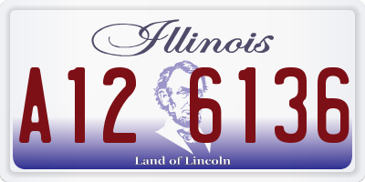 IL license plate A126136