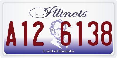 IL license plate A126138