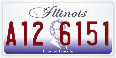IL license plate A126151