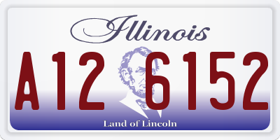 IL license plate A126152