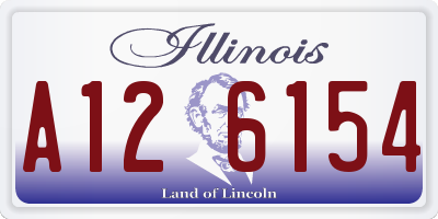 IL license plate A126154