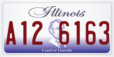 IL license plate A126163