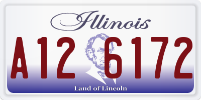 IL license plate A126172