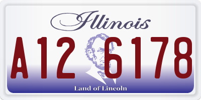 IL license plate A126178