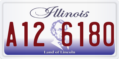 IL license plate A126180