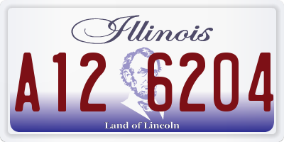 IL license plate A126204