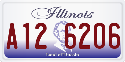 IL license plate A126206