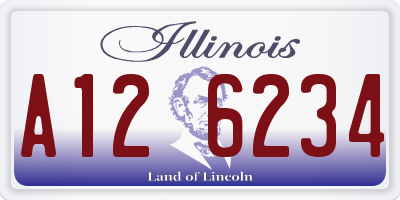 IL license plate A126234