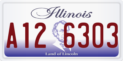 IL license plate A126303