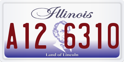 IL license plate A126310