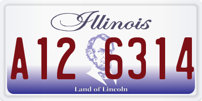 IL license plate A126314