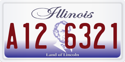 IL license plate A126321