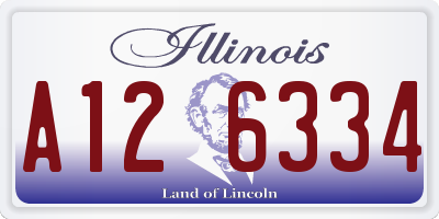 IL license plate A126334