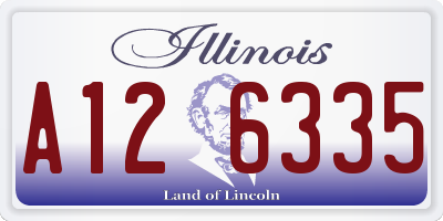IL license plate A126335