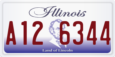 IL license plate A126344