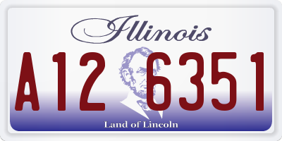 IL license plate A126351