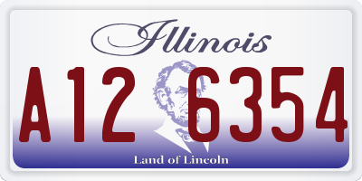 IL license plate A126354