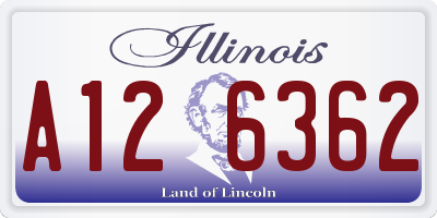 IL license plate A126362