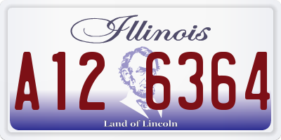 IL license plate A126364