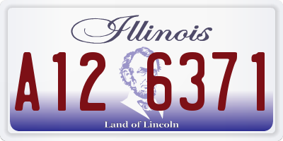 IL license plate A126371