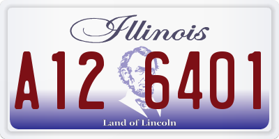 IL license plate A126401