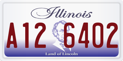 IL license plate A126402